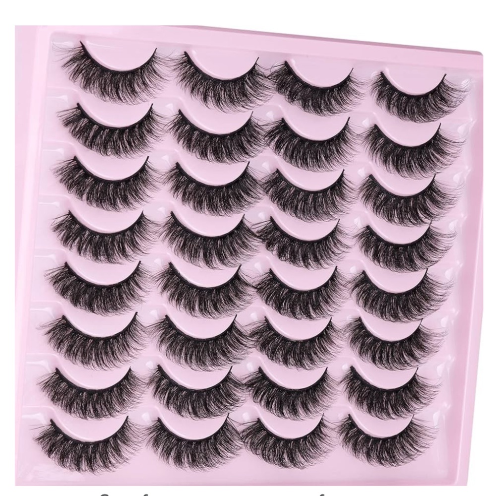 16 pairs 3D mink false eyelashes Brand new in box! Beautiful volume cat eye glam